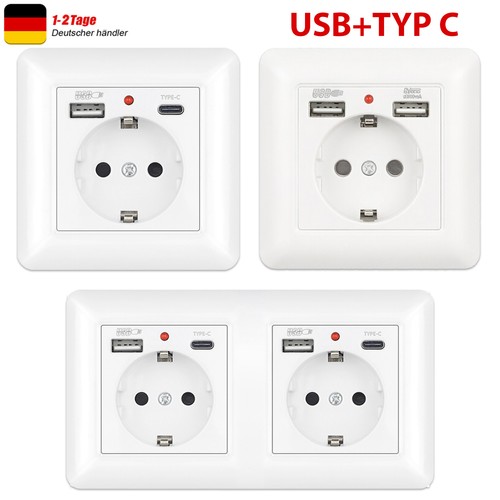 Steckdose mit usb - steckdose, usb-a