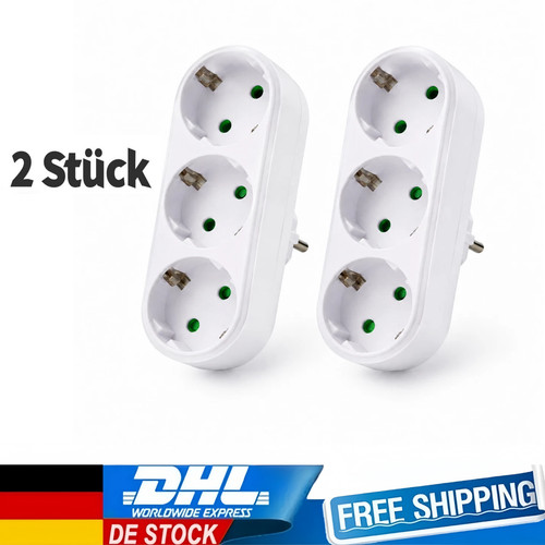 Mehrfachstecker steckdosen - 2x,