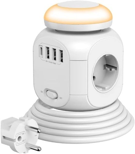 Steckdosenwürfel fach usb - steckdosenwürfel,