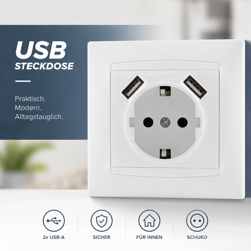 Usb steckdose unterputz - steckdose,