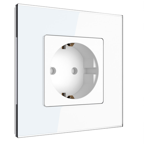 Schuko glas steckdose - glas,