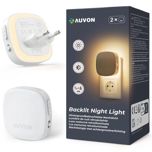 Auvon nachtlicht steckdose mit - steckdose,